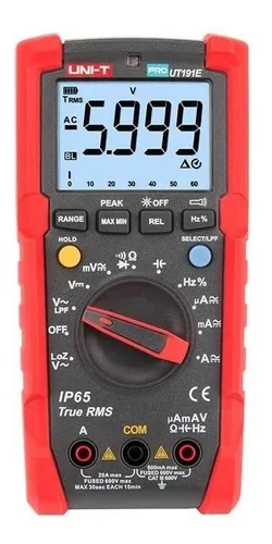 Uni-t Multímetro Industrial Ut191e Tester Ip65 Loz