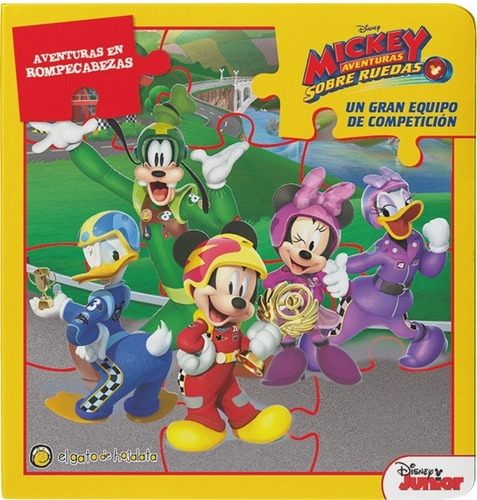 Libro Mickey Aventuras Sobre Ruedas Disney Con Rompecabezas