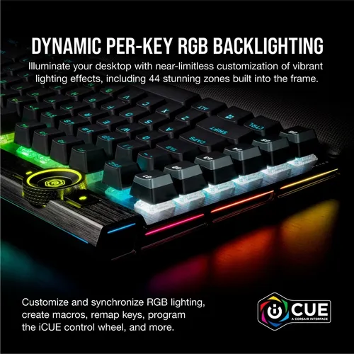 Teclado Gamer Corsair K100 Rgb Cherry Mx Speed Black