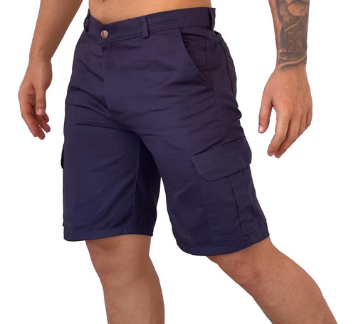 Roupa Bermudas Adulto Masculina  Com 6 Bolsos Reforçada Top 