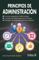 Comprar Principios De Administración Editorial Trillas