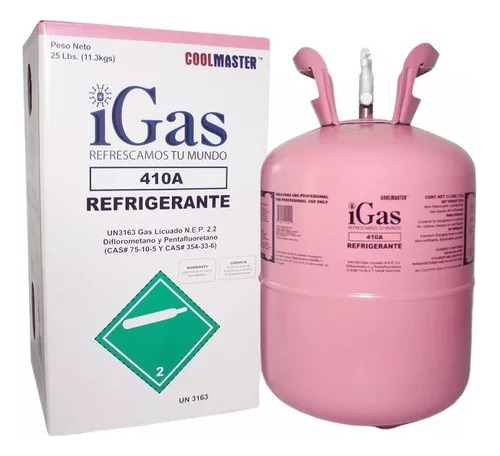 Boya Gas Refrigerante R410a 10.89 Kg Marca Igas Coolmaster