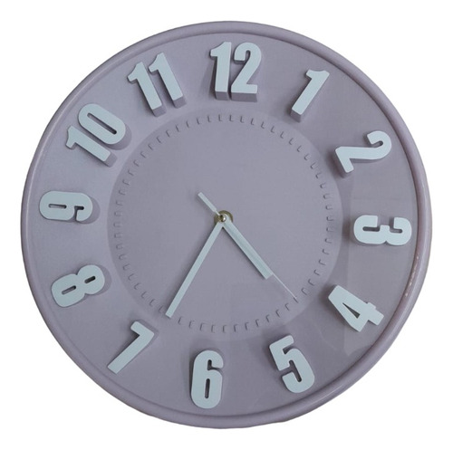 Reloj De Pared Numeros Grandes 30cm Analógico Moderno 