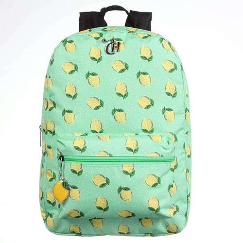 Mochila Capricho De Costas Limao Casual Verde