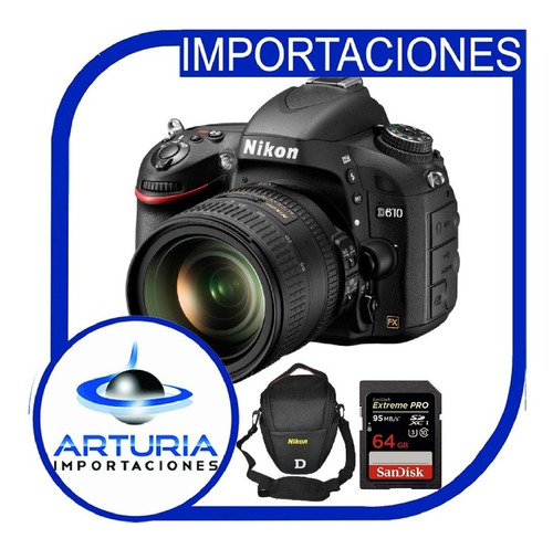 Nikon D610 Con Lente 24-120mm Incluye Memoria 64gb + Bolso
