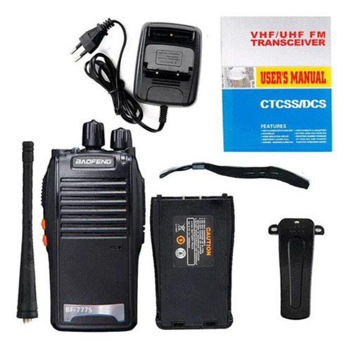 Kit 2 Radio Walk Talk Comunicador 16 Ch 12km Baofeng 777s