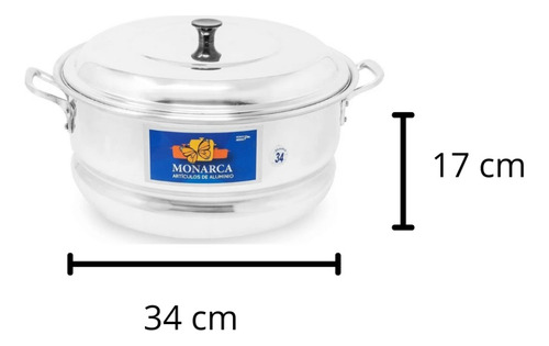 Arrocera De Aluminio Con Base No. 34 Capacidad 13 Litros