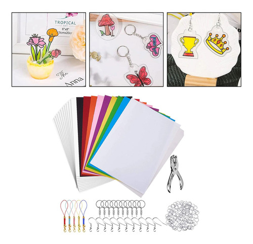 Folhas Termorretráteis Diy Artesanato Com Acessórios