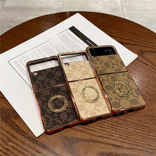 Funda Con Soporte De Anillo De Cuero Pu Galvanizado For Sam
