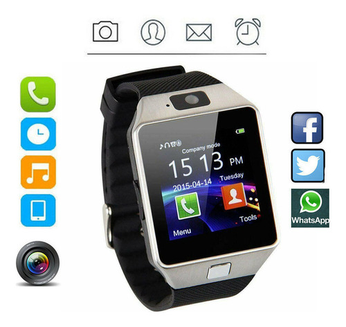 Reloj Inteligente Dz09 Celular Con Chip Y Cámara #e