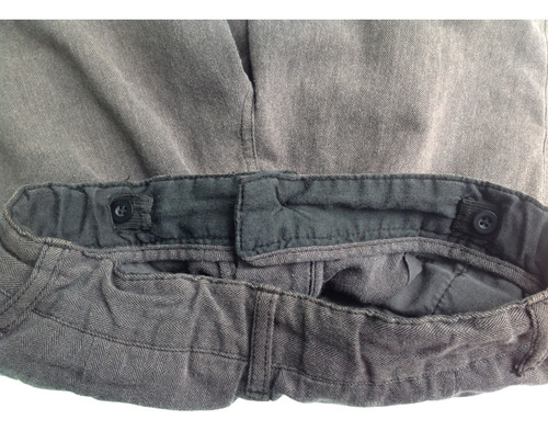 Bermuda Para Niño 8 Años Micros Gris Short Algodón Poliéster