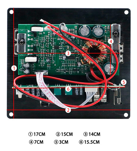 Amplificador De Audio Audio For Automóvil 120w Alta