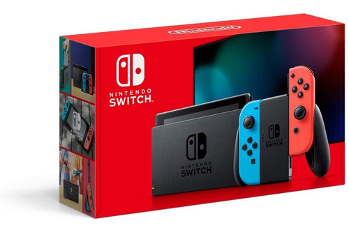 Nintendo Switch Neón Blue And Red + Estuche.