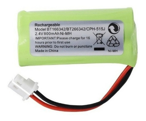 Bateria Telefono 2.4v 800mah Nickel Metal Recargable 2aaa