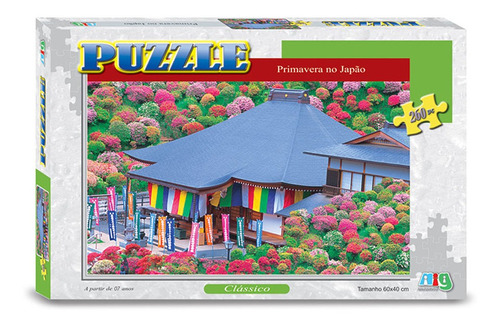 Jogo Quebra Cabeça Puzzle 260 Peças Primavera No Japão Nig