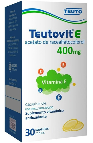 Teutovit E 400mg - 30 Cápsulas