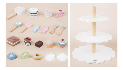 Jugar Comida Niños Juguete Conjunto Con Postre, Cupcake,
