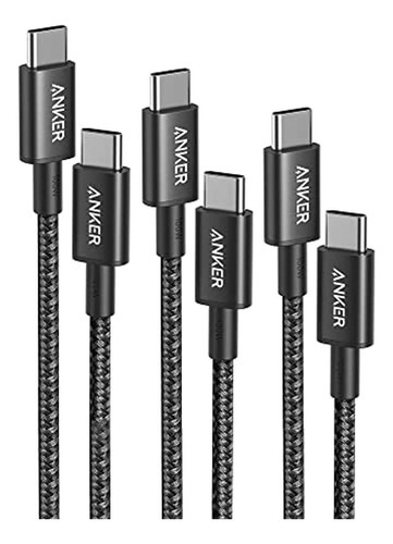 Anker 333 Usb C A Usb C Cable 3-pack (3.3ft+6ft+10ft,100w), 