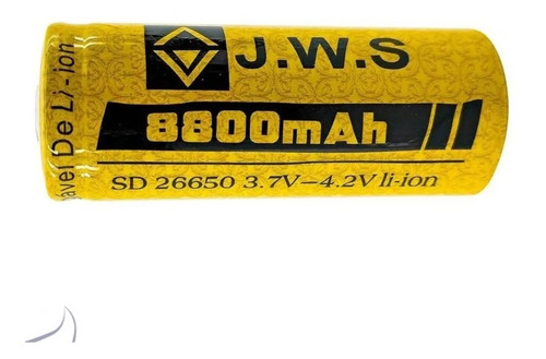 Bateria Recarregável Jws 26650 4.2v 8800mah Lanternas Tática