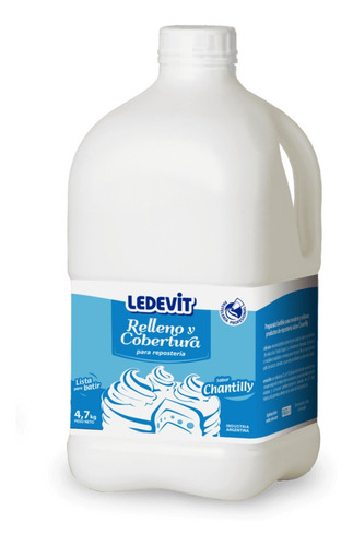 Crema Para Relleno Y Cobertura Sabor Chantilly 4,7 Kg.