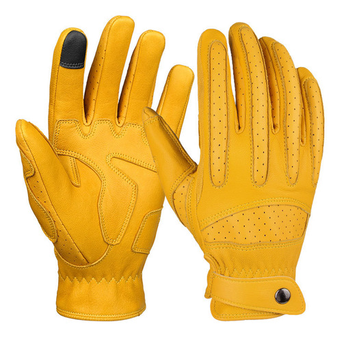 Guantes Protectores De Pantalla Táctil De Piel De Oveja Pura