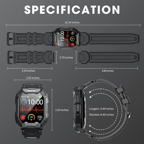 A Relojes Inteligentes Tácticos Con Rastreador De Actividad