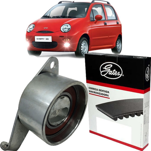 Imagem 3 de 10 de Kit Correia Dentada + Tensor Chery Qq 1.1 16v 2010 2011 2012