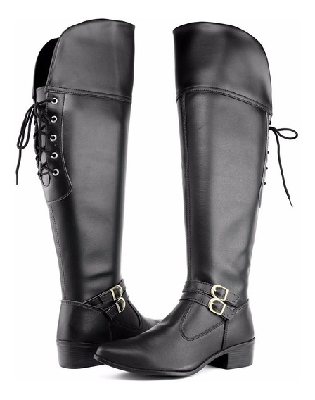 Bota Over Knee Amarrar Botas Minas Gerais Divinopolis - Sapatos com o Melhores Preços no Mercado Livre Brasil