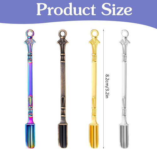 4 Mini Cucharas, Cuchara De Metal Pequeña Multicolor, Mini C