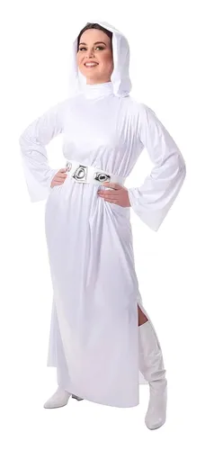 Star Wars Disfraz Con Capucha De Princesa Leia Para Adultos,