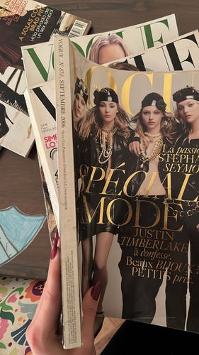 Lote De 8 Revistas Vogue España París (Usado)