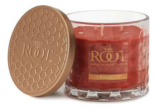 Velas Perfumadas De Otoño De Vidrio 3 Mechas 340 G Fireside