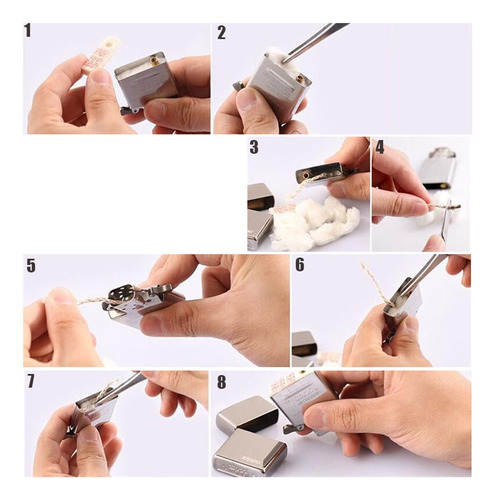 Imagen 5 de 10 de Mecha Para Encendedor Zippo Wick Original 1 Unidad