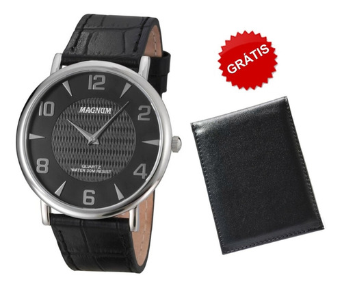 Relógio Masculino Magnum Social Slim Ma21893t Prata