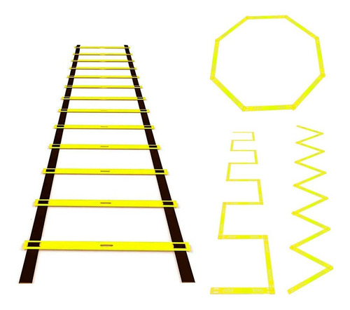 Escalera De Coordinación Multifuncional 16 Pasos + Tula