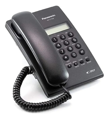 Teléfono De Mesa Panasonic Kxtsc-60sx Con Cable Negro