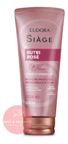 Eudora Siàge Nutri Rosé Condicionador Eudora