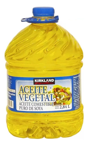 Aceite Comestible Vegetal Puro De Soya 2.84 L Kirkland