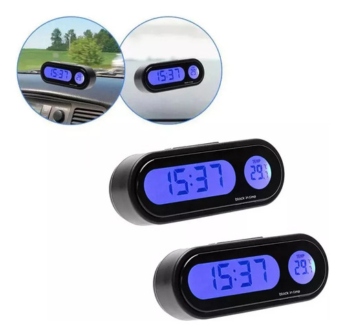 Mini Reloj Electrónico Luminoso Para Salpicadero De Coche, 2