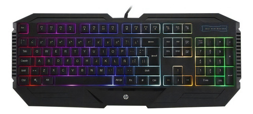 Teclado Gamer Hp Usb Con Pad Numérico Windows Mac Membrana