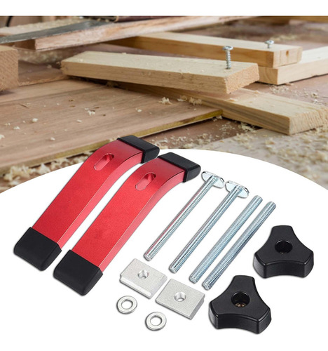Abrazadera De Sujeción De Pista En T, 2 Uds., Con Rojo