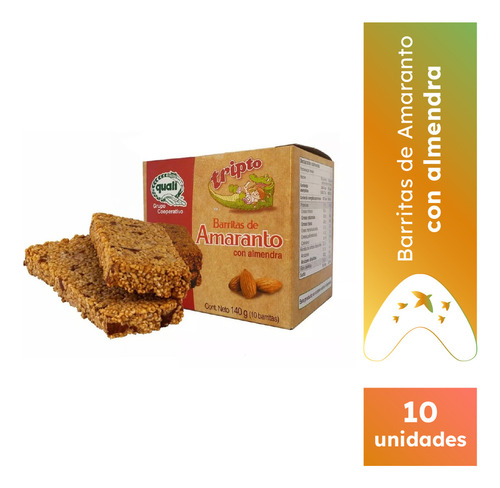 Barritas De Amaranto Con Almendra Snacks Saludables Quali