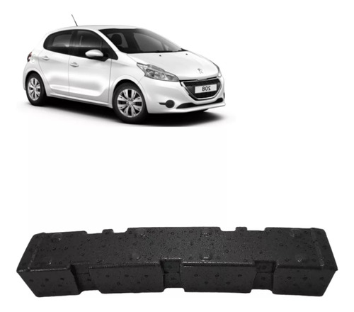 Absorvedor Impacto Parachoque Original Peugeot 208 2015 16