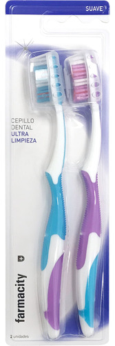 Cepillo Dental Farmacity Ultra Limpieza Con Capuchón X 2 Un