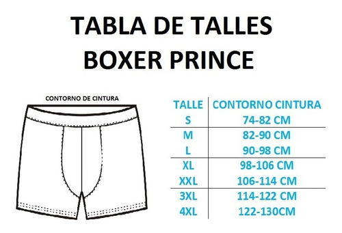 Imagen 6 de 9 de Boxer De Hombre Algodon Prince X 04 Unid
