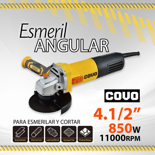 Esmeril Angular Covo 4.1/2 850w 11000rpm 6-765 / 10489