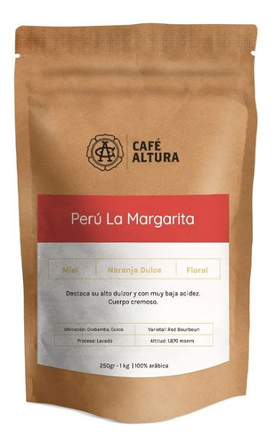 1 Kg Cafe Perú La Margarita - Tueste Omniroast