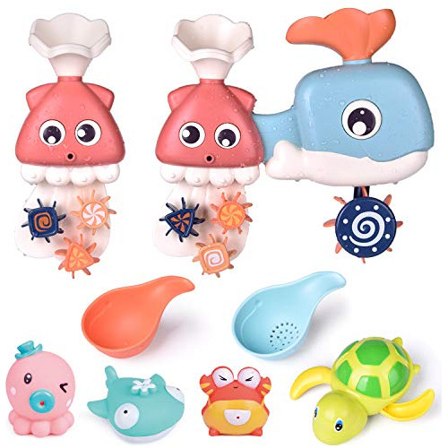 Fun Little Toys 8 Pc Juguetes De Baño Para Niños Pequeños Co