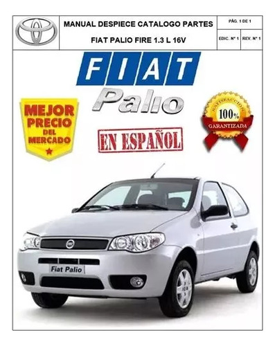 Manual Despiece Catalogo Partes Fiat Palio Fire 13 16v