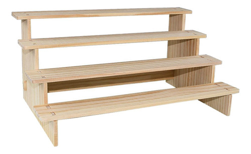 Estante De Exhibición De Madera, Estante 4 Capas 40cm